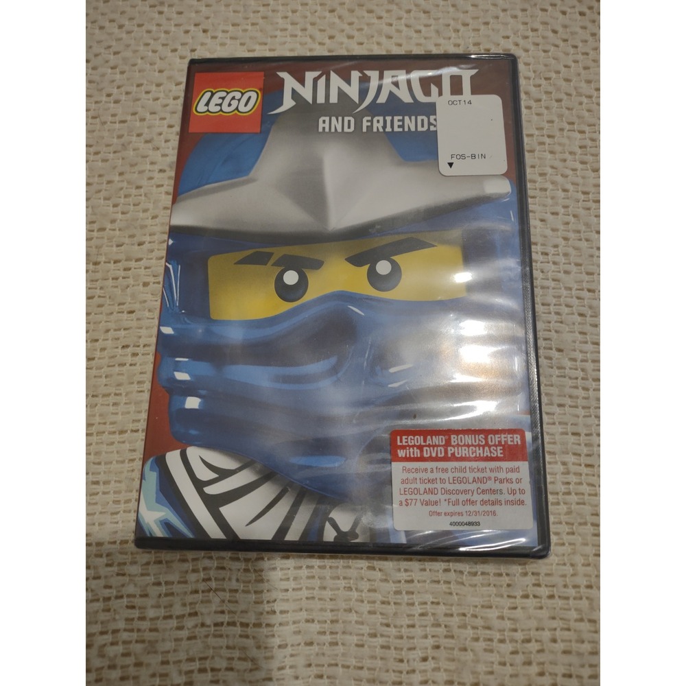 LEGO Ninjago and Friends DVD Masters of Spinjitzu Animated Kids Movie New Sealed